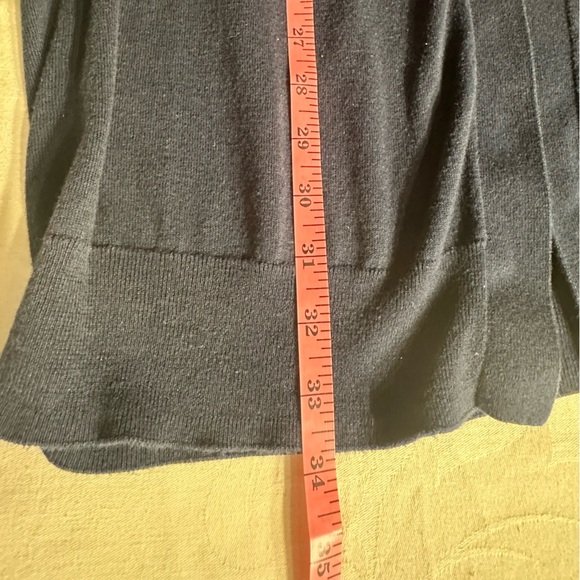 14th & Union Open Front Cardigan Navy Blue Cotton Blend Size Medium - Picture 8 of 8